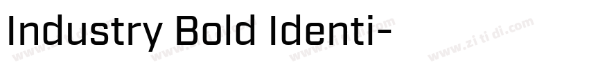 Industry Bold Identi字体转换